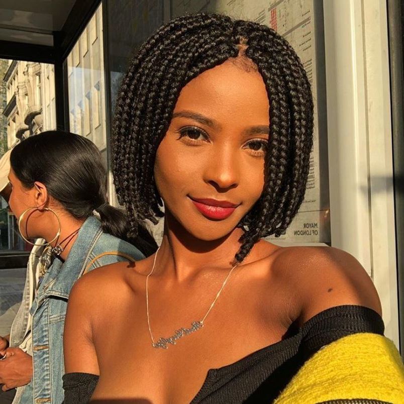 71 Best Braids For Black Women In 2020 Regarding Current Micro Braids Hairstyles In Side Fishtail Braid (View 21 of 25)