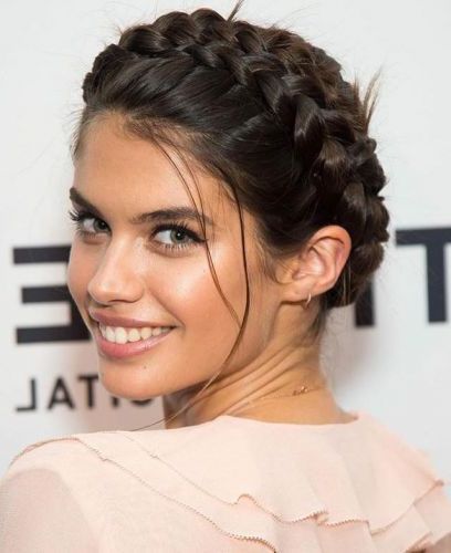 9 Heavenly Halo Braided Hairstyles (For Prom, Weddings & For With Most Up To Date Updo Halo Braid Hairstyles (View 24 of 25)