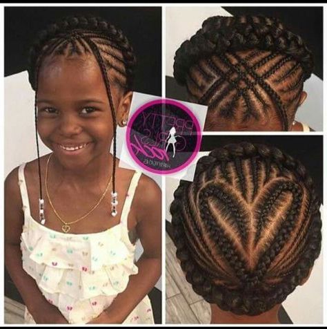 Beautiful Crown!.#cornrows #hearts | Natural Hair Styles Within Most Recent Crown Cornrow Hairstyles (Photo 1 of 25)