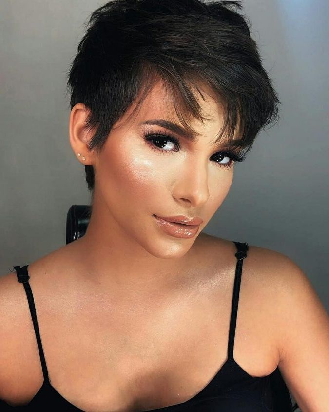 Best 10 Trendy Short Hairstyles With Bangs | Pouted Throughout Latest Pixie Haircuts With Wispy Bangs (View 7 of 25)