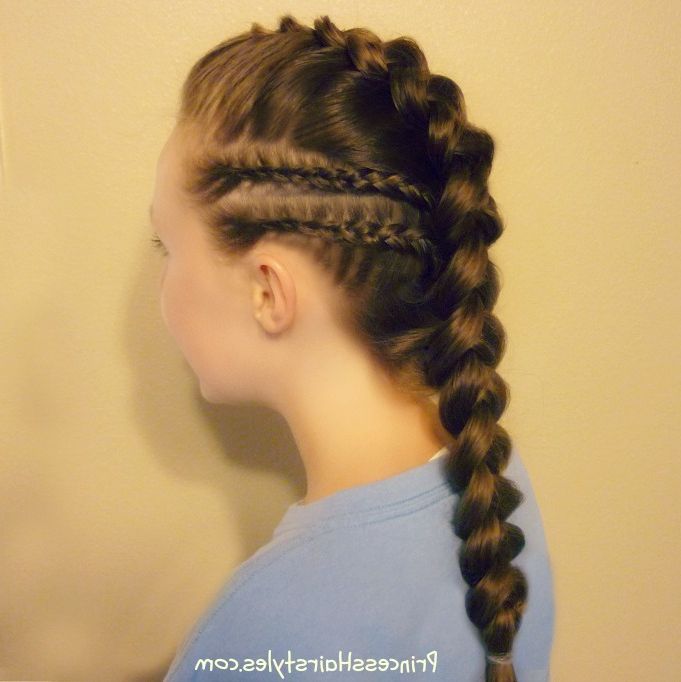 Braided Faux Hawk With Cornrow Accents Tutorial | Hairstyles Inside Current Faux Hawk Braid Hairstyles (View 15 of 25)