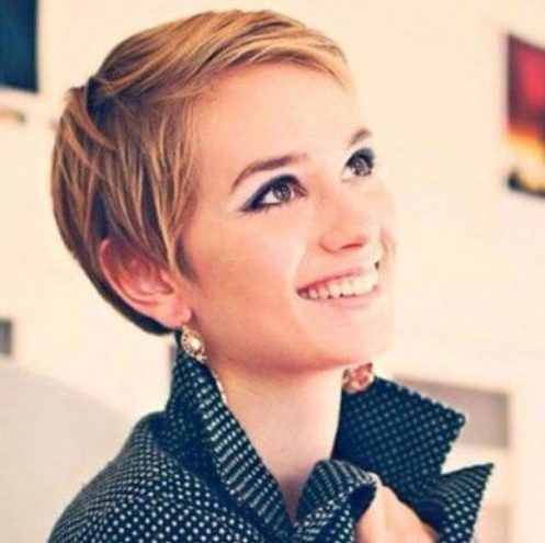 Cute Short Sleek Pixie Haircuts For Round Faces | Round Face With Regard To Most Up To Date Pixie Haircuts For Round Face (Photo 2 of 25)