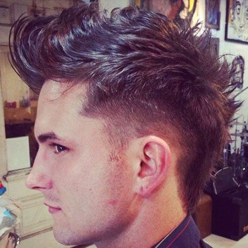 Dramatic Faux Hawk With A Low Fade | Faux Hawk Hairstyles Throughout Most Up To Date Faux Hawk Fade Haircuts With Purple Highlights (Photo 1 of 25)