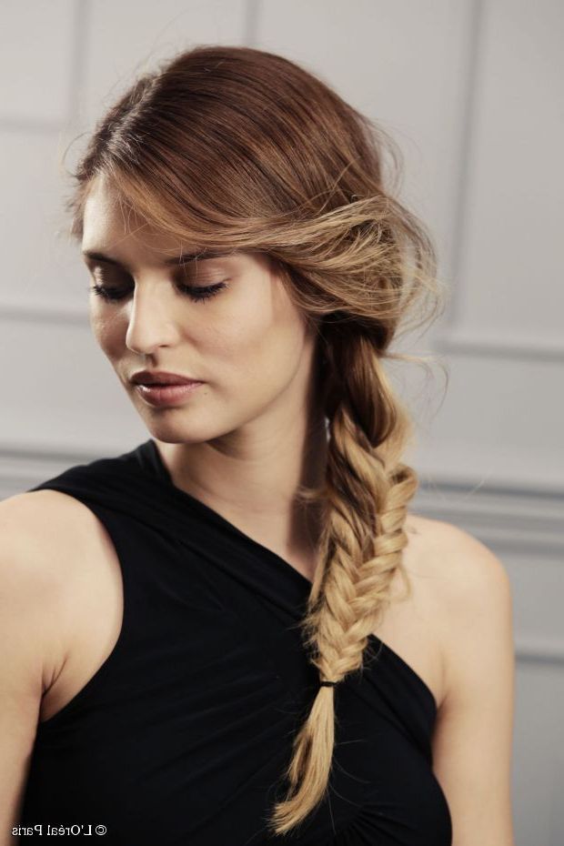 Fishtail Braid 101: Anyone Can Do It! With Latest Fishtail Side Braid Hairstyles (View 17 of 25)