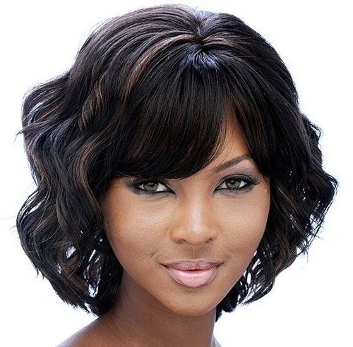 Groovy Short Bob Hairstyles For Black Women | Styles Weekly In Short Black Bob Hairstyles With Bangs (View 20 of 25)