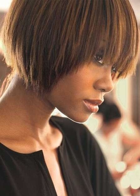 Groovy Short Bob Hairstyles For Black Women | Styles Weekly In Short Black Bob Hairstyles With Bangs (View 5 of 25)