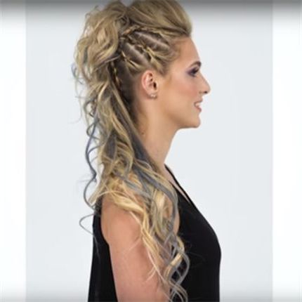 How To: Party Ready Faux Hawk – Behindthechair Inside Most Up To Date Faux Hawk Braid Hairstyles (View 14 of 25)