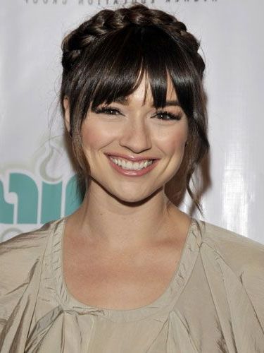 Image Result For Halo Braid With Bangs | Braided Hairstyles Within Best And Newest Halo Braid Hairstyles With Bangs (Photo 1 of 25)