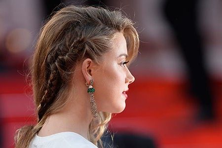 Look We Love: Amber Heard's Awesome Faux Undercut (and How Pertaining To Most Current Faux Undercut Braid Hairstyles (Photo 23 of 25)