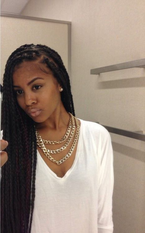 Medium Sized Box Braids With Big Parts | Box Braids Intended For Most Up To Date Medium Sized Braids Hairstyles (View 9 of 25)