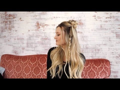 Peek A Boo Braid + Space Buns With Cashmere Hair Extensions Intended For Current Peek A Boo Braid Hairstyles (View 6 of 25)