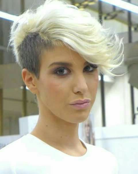 Pin On Hair & Makeup Throughout Recent Flipped Up Platinum Blonde Pixie Haircuts (View 4 of 25)