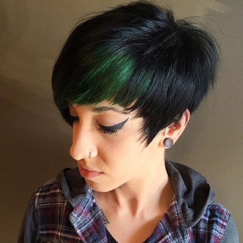 Pin On Hairstyles With Latest Dark Pixie Haircuts With Blonde Highlights (View 9 of 25)