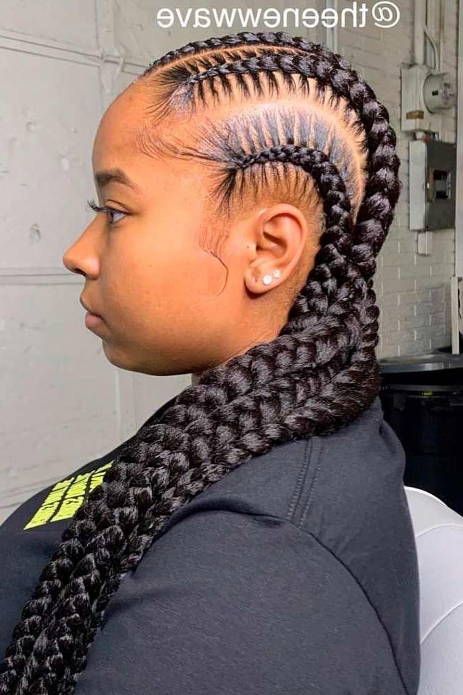 Pinmy Info On Box Braids In 2020 | Braided Hairstyles For Most Up To Date Straight Backs Braids Hairstyles (Photo 15 of 25)
