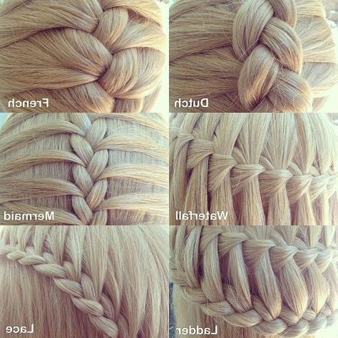 Six Different Types Of Three Strand Braids. So Cute! :) And Throughout Current Three Strand Long Side Braid Hairstyles (Photo 17 of 25)
