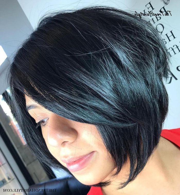 Stacked Bob For Thin Hair – The Full Stack: 50 Hottest Pertaining To Jet Black Chin Length Sleek Bob Hairstyles (View 7 of 25)