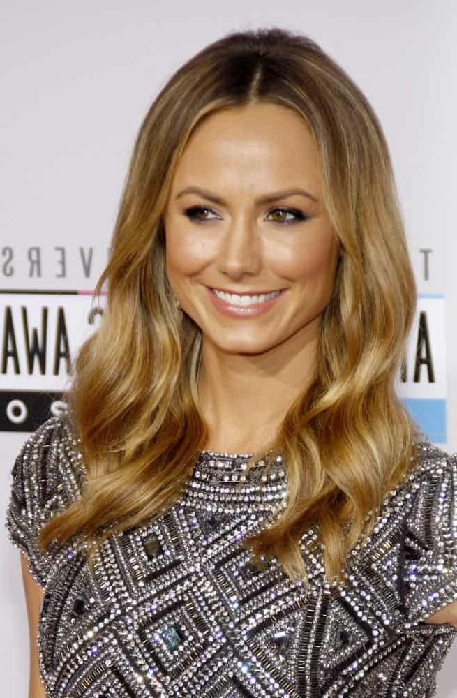 Stacy Keibler's Hairstyles Over The Years Within Most Recently Side Swept Carousel Braid Hairstyles (View 16 of 25)