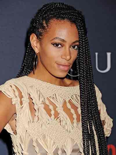 Straight Hairstyle With Accent Braids | Cool Braid With Regard To Best And Newest Cornrow Accent Braids Hairstyles (Photo 16 of 25)