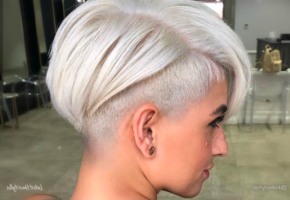 The 20 Coolest Undercut Pixie Cuts Found For 2020 Regarding Most Up To Date Disconnected Pixie Haircuts With An Undercut (View 4 of 25)