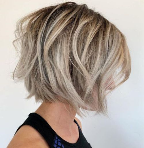 The 40 Best Short Hairstyles For Fine Hair ? Palau Oceans With Sassy Angled Blonde Bob Hairstyles (View 15 of 25)