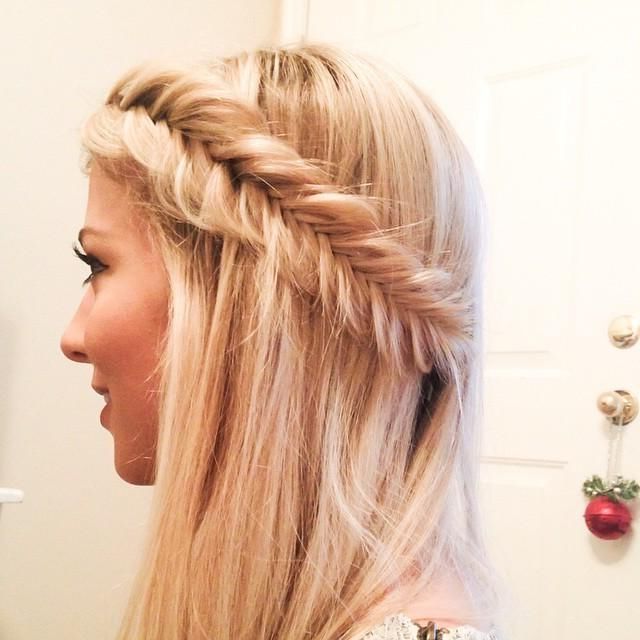 This Side Fishtail Crown Braid From @hairspirationbykylee Regarding Current Fishtail Crown Braid Hairstyles (View 3 of 25)