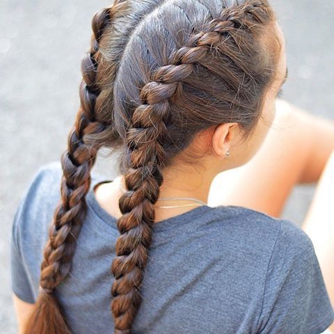 Tight Pigtail Braids For The Pool! I Tried Three Strand In Most Popular Three Strand Pigtails Braid Hairstyles (Photo 1 of 25)