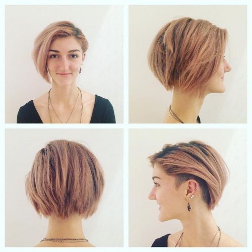 Undercut Bob. 51 Edgy And Rad Short Undercut Hairstyles For Throughout Blonde Undercut Bob Hairstyles (Photo 13 of 25)