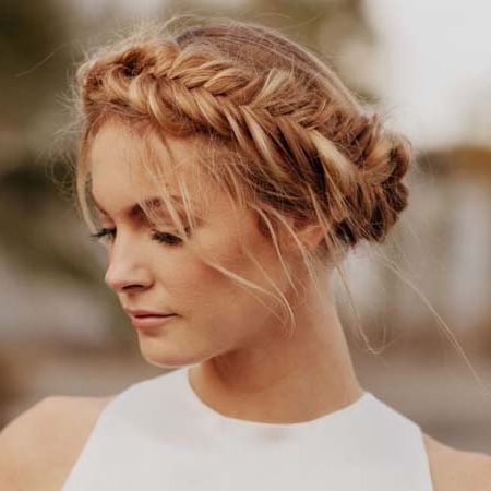 Wedding Guest Hairstyles – Hairstyles To Wear At A Wedding Regarding Recent Fishtail Crown Braid Hairstyles (Photo 10 of 25)