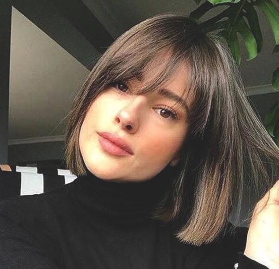 Wispy Bangs With Bob Haircut 2019 Hairstyle Ideas | Ecemella Within Wispy Bob Hairstyles With Long Bangs (View 22 of 25)