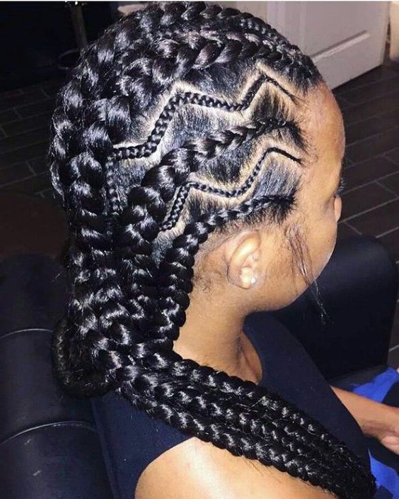 Zig Zag Braid Pictures | Find Your Perfect Hair Style Inside Newest Zig Zag Cornrows Hairstyles (Photo 11 of 25)