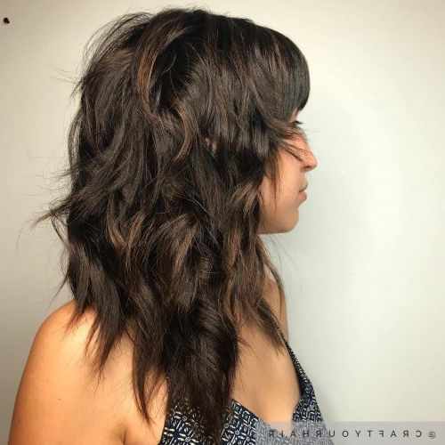 29 Best Medium Length Hairstyles For Thick Hair In 2020 For Current Dynamic Layered Feathered Bangs Hairstyles (View 18 of 25)