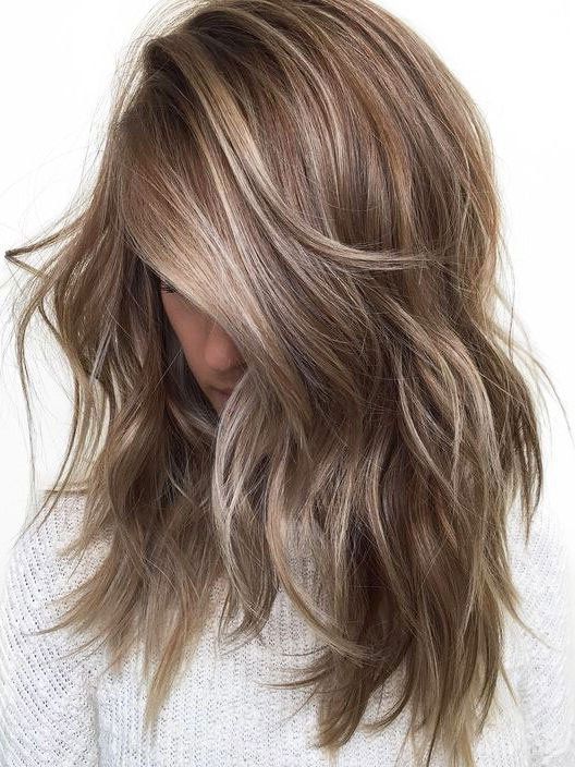 29 Brown Hair With Blonde Highlights Looks And Ideas Throughout Most Popular Feathered Bangs Hairstyles With Bright Highlights (View 14 of 25)