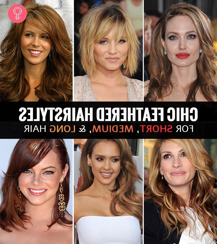 40 Chic Feathered Hairstyles For Short, Medium, And Long Hair Within Most Current Dynamic Layered Feathered Bangs Hairstyles (View 23 of 25)