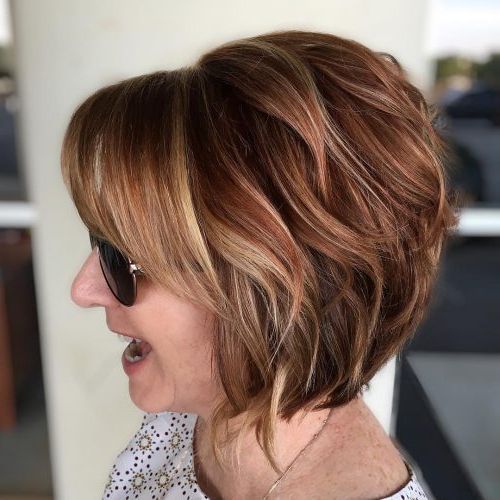 46 Cute Bob Haircuts With Bangs To Copy In 2020 With 2018 Feathered Bangs Hairstyles With A Textured Bob (View 15 of 25)