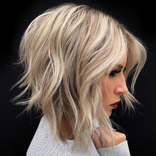 50 Best Inverted Bob Haircuts: Short & Long Inverted Bob Throughout Most Recent Long Feathered Bangs Hairstyles With Inverted Bob (View 20 of 25)