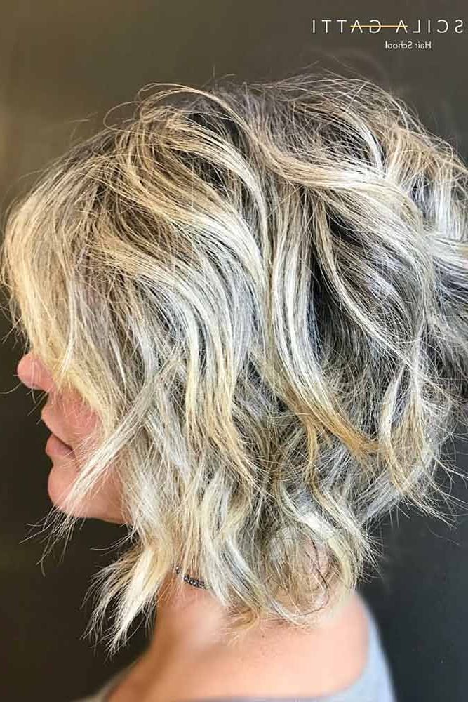 55 Stylish Layered Bob Hairstyles | Lovehairstyles In Current Long Feathered Bangs Hairstyles With Inverted Bob (View 9 of 25)