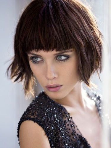 9 Stylish Shaggy Bob Hairstyles That You Must Try | Styles With Most Popular Elongated Feathered Bangs Hairstyles With Edgy Mob (View 9 of 25)