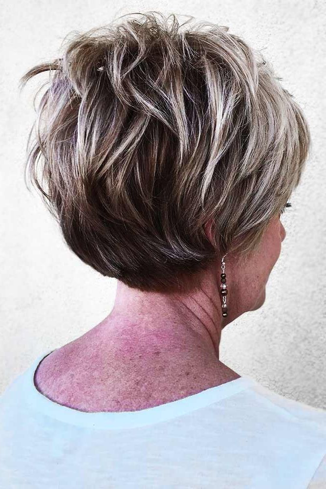 95 Incredibly Beautiful Short Haircuts For Women Over 60 With Most Current Elegant Feathered Undercut Pixie Hairstyles (View 17 of 25)