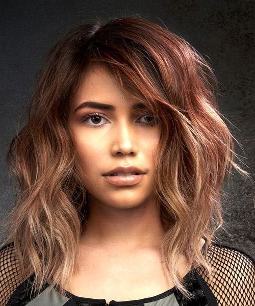 Bob Haircuts And Hairstyles For Women In 2020 With Regard To Current Asymmetrical Copper Feathered Bangs Hairstyles (View 18 of 25)