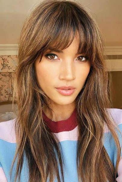 Fringe Hairstyles From Choppy To Side Swept Bangs | Glamour Uk Within Recent One Side Bangs Hairstyles With Feather Effect (View 24 of 25)