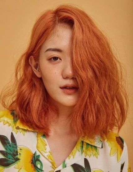 Hair Color Asian Copper 22+ Ideas | Hair Styles, Medium With Most Popular Asymmetrical Copper Feathered Bangs Hairstyles (View 13 of 25)