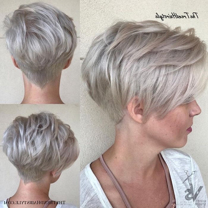 Layered Long Pixie Cut – 60 Gorgeous Long Pixie Hairstyles Inside Most Recent Feathery Bangs Hairstyles With A Shaggy Pixie (View 5 of 25)