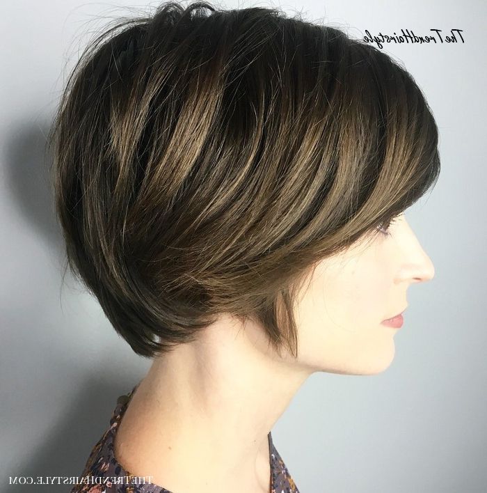 Layered Long Pixie Cut – 60 Gorgeous Long Pixie Hairstyles Regarding Most Recently Feathery Bangs Hairstyles With A Shaggy Pixie (View 21 of 25)