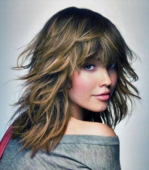 Pin On Haircuts For Recent Dynamic Layered Feathered Bangs Hairstyles (View 2 of 25)