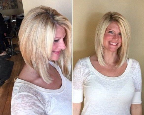 Pinjami Erickson On Women'S Hair | Inverted Bob Throughout Most Up To Date Long Feathered Bangs Hairstyles With Inverted Bob (View 12 of 25)
