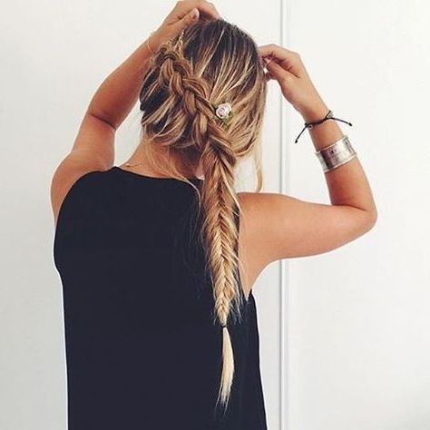 20 Fishtail Braid Hairstyles To Make You Look Cuter (with Regarding Most Up To Date Boho Fishtail Braid Hairstyles (View 5 of 25)