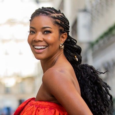 28 Dope Box Braids Hairstyles To Try | Allure Pertaining To Most Popular Braid Tied Updo Hairstyles (View 7 of 25)