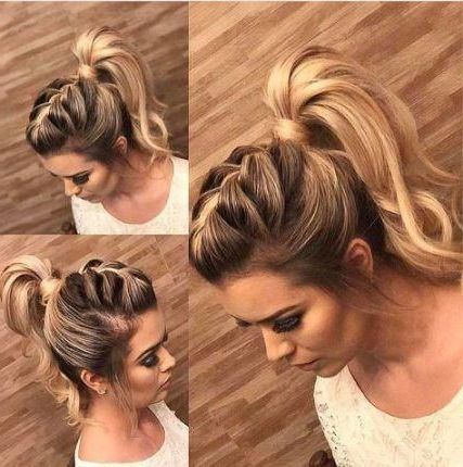 32+ Trendy Braids Updo Hairstyles Up Dos #hairstyles # With Regard To Most Current Braided Beautiful Updo Hairstyles (View 21 of 25)