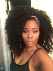 35 Curly Crochet Hair Looks | Curly Hair For Crochet Braids Intended For Current Head Wrap Braid Hairstyles (View 17 of 25)