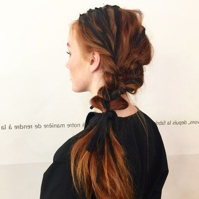 37 Cool Ponytail Hairstyles To Try In 2019 | Glamour Inside Most Popular Braid Tied Updo Hairstyles (View 10 of 25)